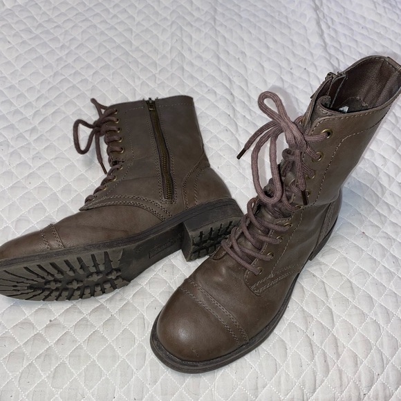 Brash Shoes Chocolate Brown Combat Boots Poshmark
